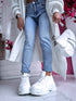 "Magnesium" MOM FIT denim jeans DJ690 - blue